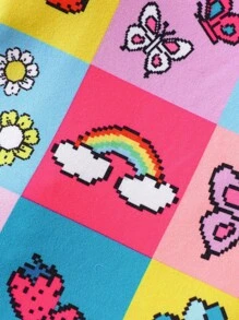 嬰兒花卉和卡通圖案T恤 - 彩色 - 查看 5