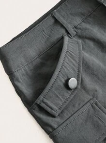 SHEIN ICON Flap Pocket Cargo Skirt