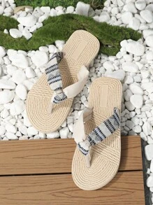 Sandales plates en plastique tressées pour femmes, or/noir/beige, sandales de plage décontracté quotidiennes, EVA léger, été