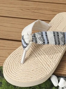 Sandales plates en plastique tressées pour femmes, or/noir/beige, sandales de plage décontracté quotidiennes, EVA léger, été