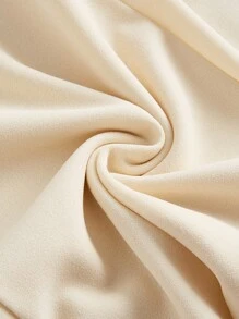 SHEIN MOD Đầm màu trơn Giải trí - Màu be - Xem 4