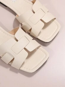 Dép bệt Nữ - Màu be - Xem 4