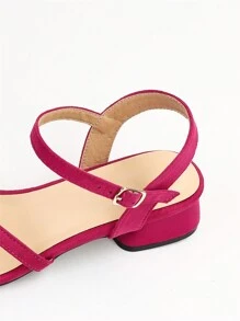 Xăng đan Cao gót Nữ - Màu Hồng Tươi - Xem 3