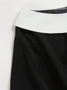 SHEIN LUNE Đầm Plus Size Tương phản ren Dây kéo Hoa Thanh lịch - Nhiều màu - Xem 3