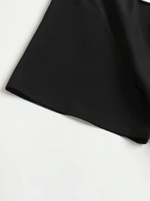 SHEIN LUNE Đầm Plus Size Tương phản ren Dây kéo Hoa Thanh lịch - Nhiều màu - Xem 4