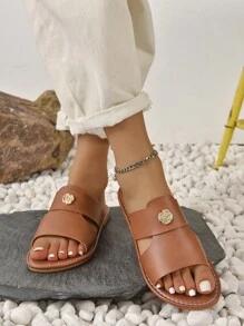 Dép bệt Nữ - màu nâu - Xem 4
