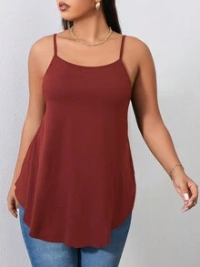 Top de tirantes unicolor - Rojo - Ver 3