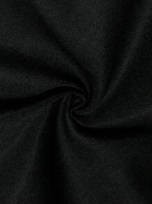 Manfinity Homme Quần Short Nam Dây kéo Túi Ruy băng Khối Màu Giải trí - màu đen - Xem 4