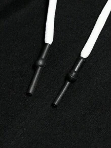 Manfinity Homme Quần Short Nam Dây kéo Túi Ruy băng Khối Màu Giải trí - màu đen - Xem 7