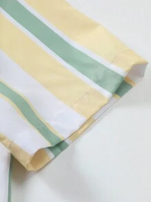 Manfinity Homme Bộ hai mảnh Nam Dây kéo Nút phía trước Sọc Giải trí - Nhiều màu - Xem 4