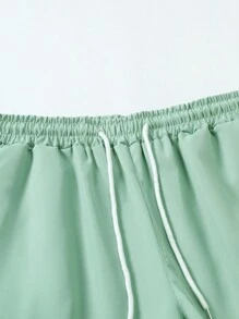 Manfinity Homme Bộ hai mảnh Nam Dây kéo Nút phía trước Sọc Giải trí - Nhiều màu - Xem 7