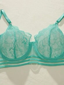 花卉蕾絲鋼圈內衣套裝