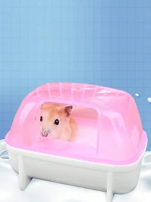 1 pieza Caja hámster bañera - Rosa - Ver 1