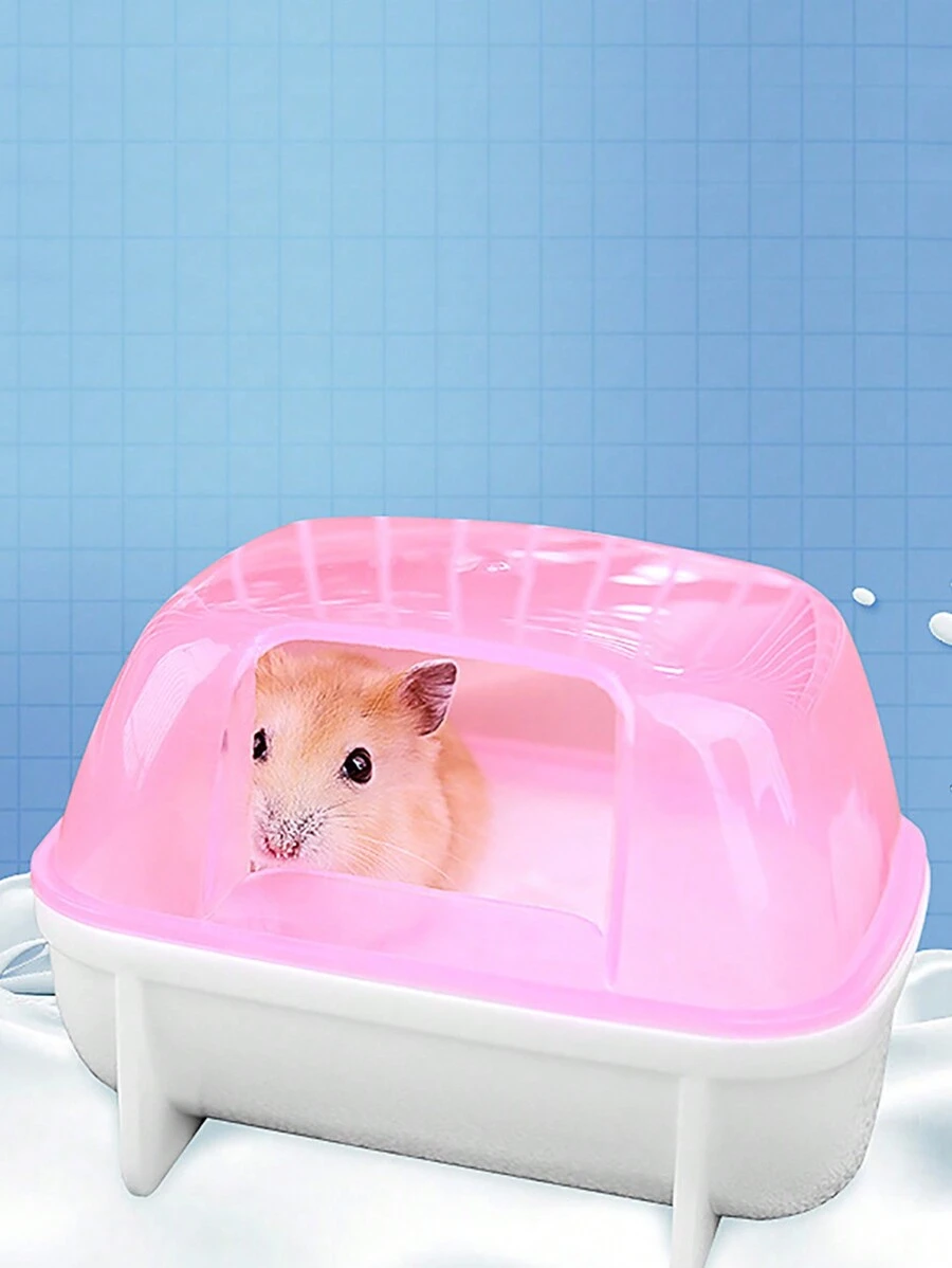 1 pieza Caja hámster bañera - Rosa - Ver 1