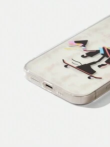 GAWX Ốp lưng điện thoại TPU họa tiết hình nghệ sĩ 1 chiếc tương thích với iPhone - Trong sáng - Xem 3