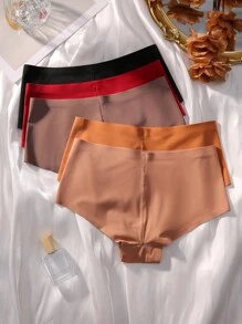 Snug Zone 5 piezas Boyshorts con estampado de letra - Multicolor - Ver 2