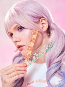 ROMWE Kawaii 2pcs Ruler, Cute Cartoon Bear & Floral Graphic Ruler, School - Multicolor - View 3