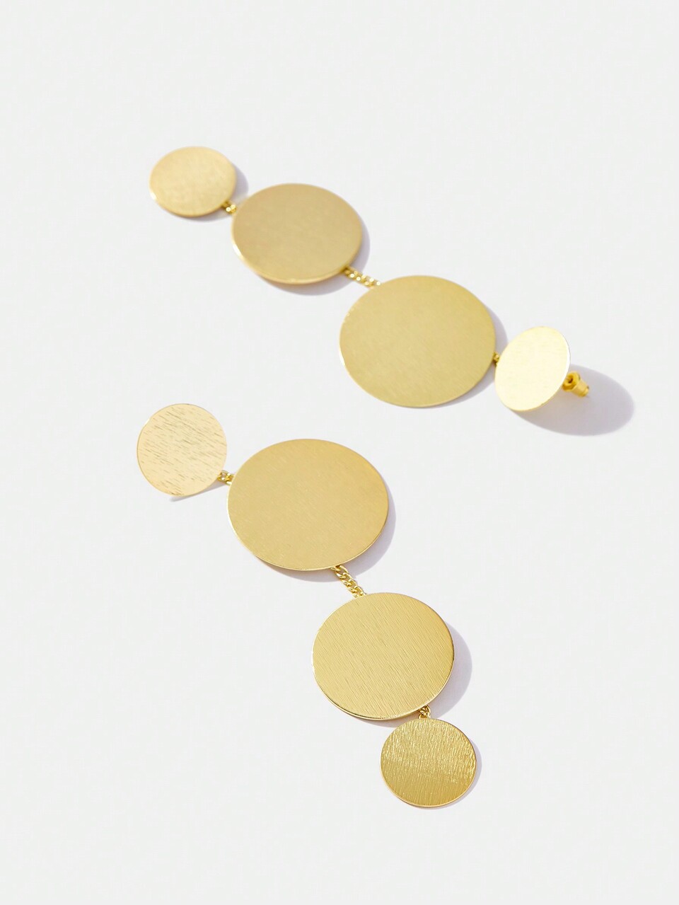 MOTF ROUND GOLD DROP EARRINGS