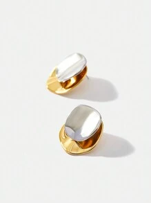 MOTF PREMIUM PENDIENTES REDONDOS ORO PLATA - Multicolor - Ver 1