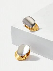 MOTF PREMIUM PENDIENTES REDONDOS ORO PLATA - Multicolor - Ver 7