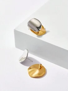 MOTF PREMIUM PENDIENTES REDONDOS ORO PLATA - Multicolor - Ver 8