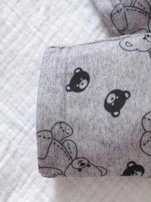 Đứa bé trai Đồ họa Hoạt hình Áo thun & quần - Xám - Xem 5