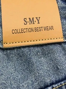 Jeans panel en contraste - Azul - Ver 4