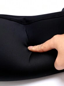 Women's Black High Stretch Casual Comfy Shapewear Shorts Underwear - Black - View 3