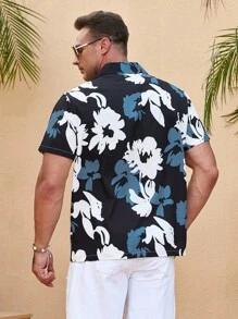 Manfinity Homme 男士大码印花襯衫 - 彩色 - 查看 2