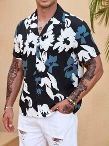 Manfinity Homme 男士大码印花襯衫 - 彩色 - 查看 6