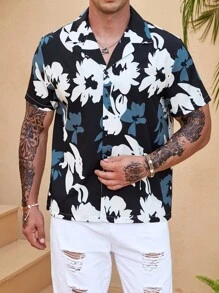 Manfinity Homme 男士大码印花襯衫 - 彩色 - 查看 8