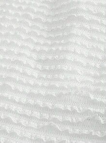 ROMWE Kawaii Váy ren viền nàng tiên cá rắn - trắng - Xem 4