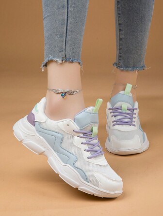 Women's Outdoor Low-Top Lightweight Breathable Fashion Casual Athletic Sneakers, Suitable For Spring, Summer, Autumn And Winter