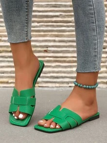 Dép bệt Nữ - màu xanh lá - Xem 2