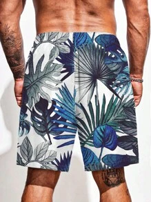 Surfspeed 男士熱帶圖案腰部抽繩泳褲 - 彩色 - 查看 2