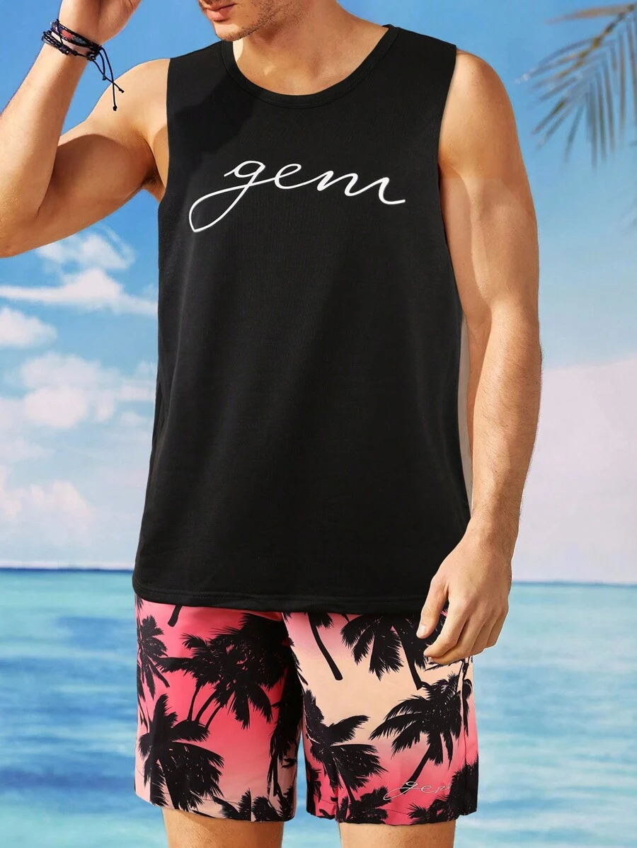 Manfinity Chillmode Bộ hai mảnh Nam - Nhiều màu - Xem 1