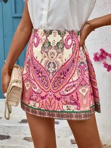 GENKIRA Váy nữ Dây kéo Paisley Boho - Nhiều màu - Xem 1