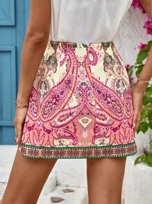 GENKIRA Váy nữ Dây kéo Paisley Boho - Nhiều màu - Xem 2