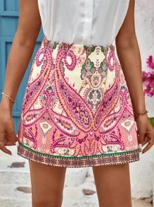 GENKIRA Váy nữ Dây kéo Paisley Boho - Nhiều màu - Xem 3