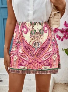 GENKIRA Váy nữ Dây kéo Paisley Boho - Nhiều màu - Xem 4