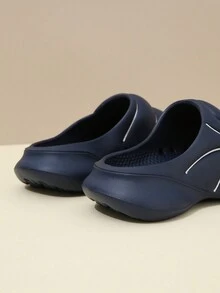 Chicos Zapatillas con textura con banda única para verano - Azul - Ver 2