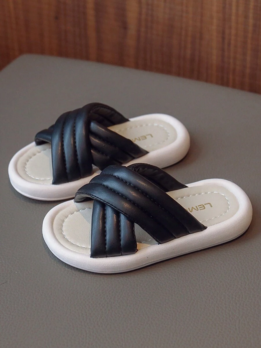 女孩交叉拖鞋適用於戶外