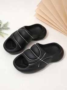 Chicos Zapatillas baloncesto en relieve para verano - Negro - Ver 1