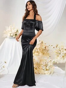 MUXXN Đầm Dự Tiệc Nữ - màu đen - Xem 5