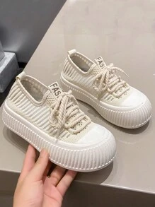 Giày Giản dị Nữ - Màu be - Xem 5