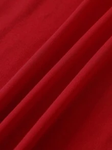 SHEIN LUNE Áo thun nữ Thú vật Hoa Giải trí - Đỏ - Xem 5