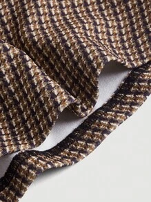 SHEIN MOD Plus Plaid Print Tie Shoulder Bustier Cami Dress - Multicolor - View 4