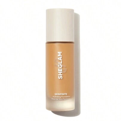 SHEGLAM كريم أساس مرطب من Skinfinite-كريم أساس Cappuccino Flawless Dewy-تغطية مرطبة-كريم أساس غير مرئي لإخفاء المسام-كريم أساس سائل خفيف الوزن طبيعي غير دهني--كريم أساس الشتاء علامة تجارية جمال مكياج ميكب مستحضرات تجميل للنساء الفتيات مثالي لفصل الصيف الربيع مثالي ل- Y2K أزياء أنيقة عيد الأم هدية حفلة جاهز أفضل لون