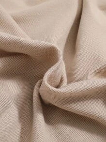 SHEIN Camisa polo casual xadrez com lapela larga para meninos, caimento solto e moderno, adequada para outono e inverno - Damasco - Ver 6