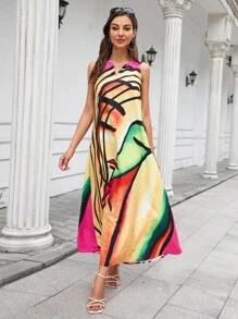 SHEIN LUNE Đầm Đồ họa Giải trí - Nhiều màu - Xem 2